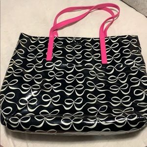 Ribbon 🎀 Pattern Coated Kate Spade Tote